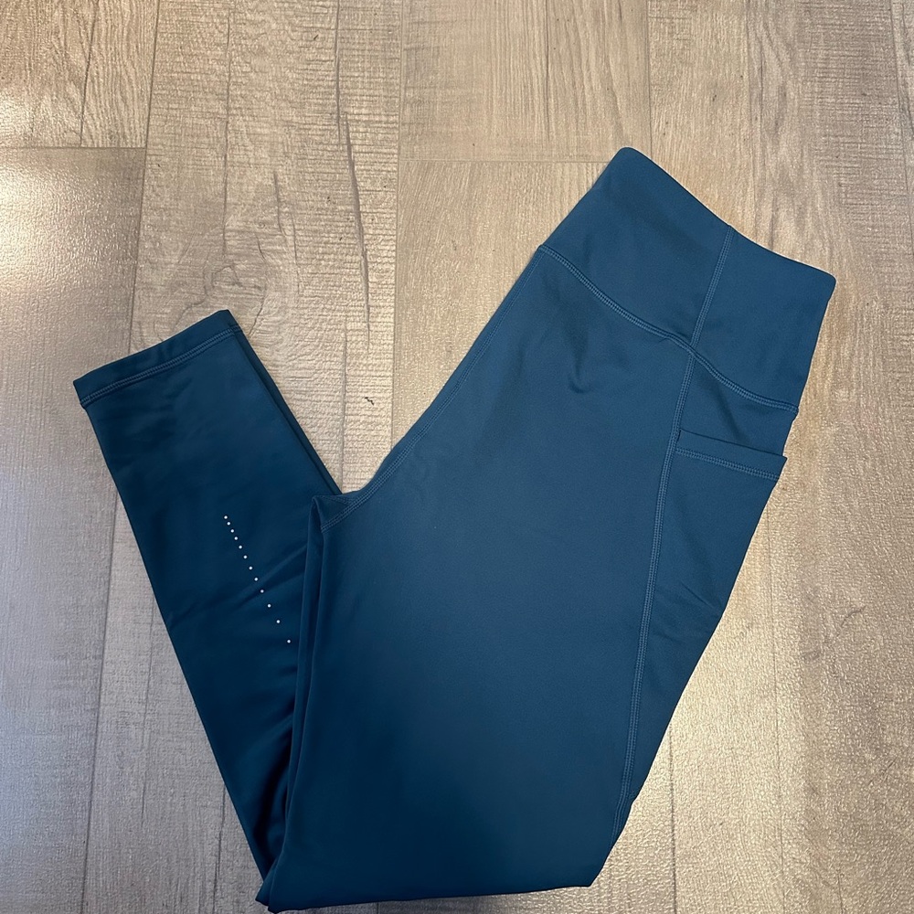 Zella Teal Blue High-Rise Workout Leggings